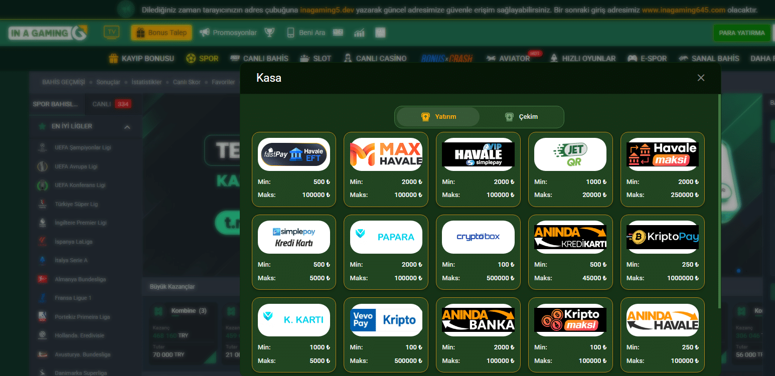 İnagaming yatırım